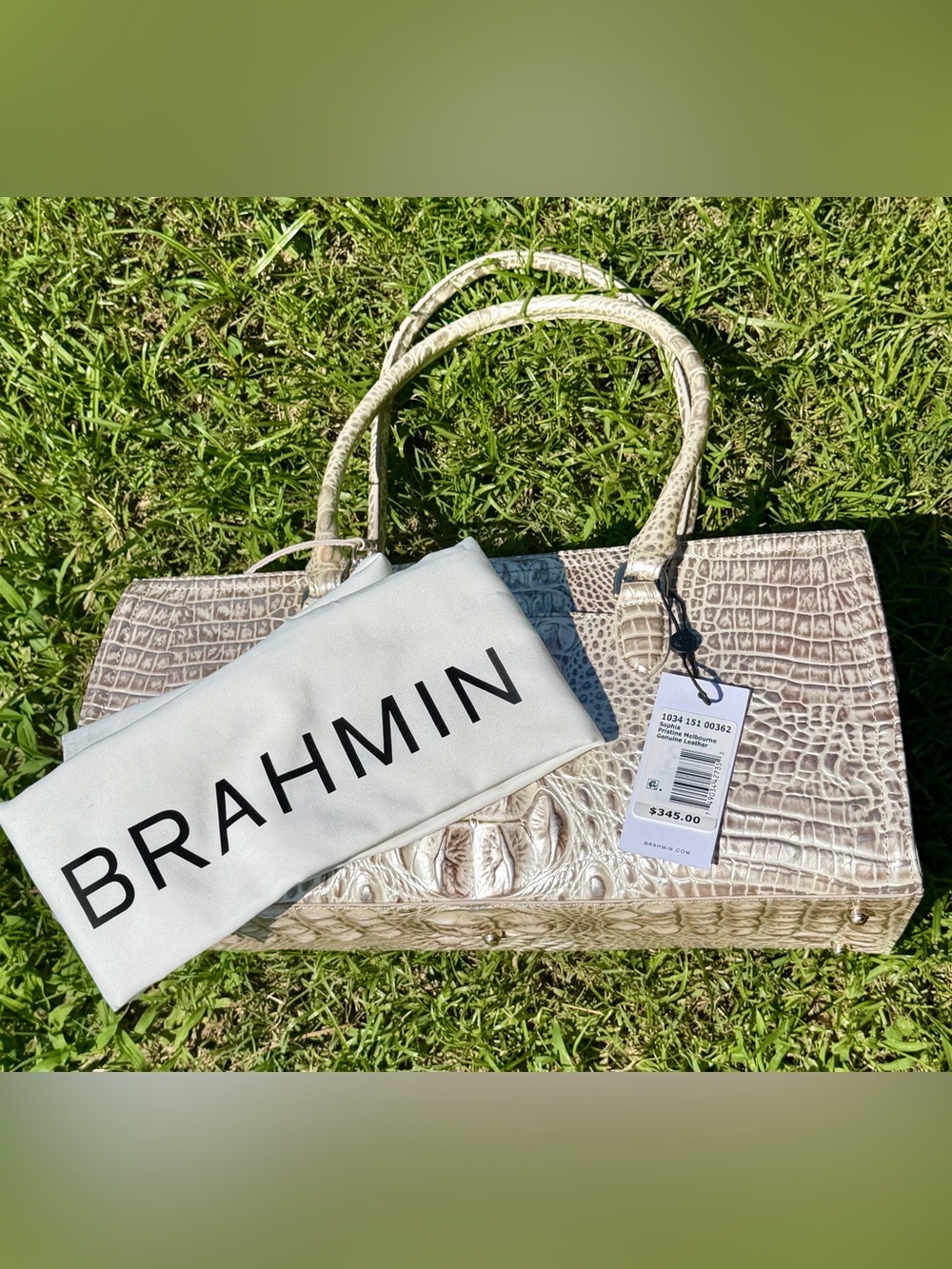 Brahmin Sophia Large Croc Embossed Shoulder Bag - Picture 8 of 8